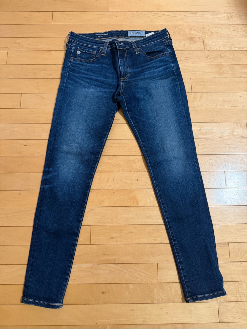 AG The Legging Ankle Skinny Jeans Size 29R Dark Wash Stretch Denim EUC